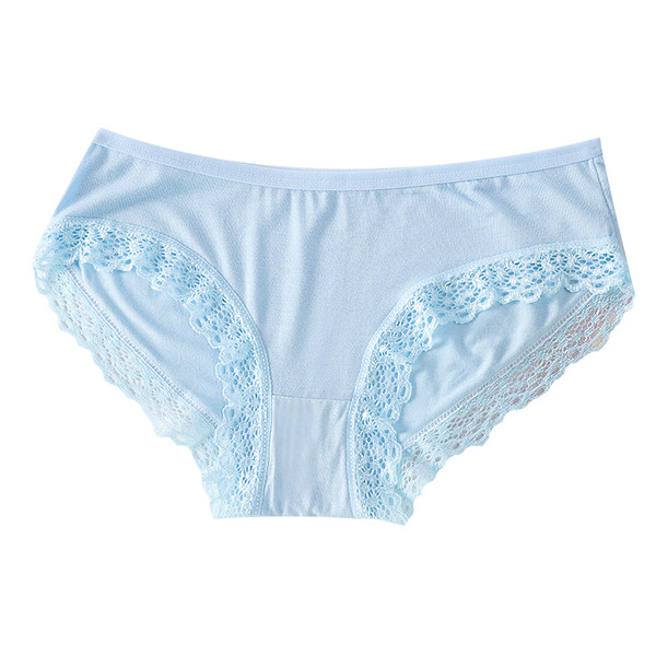 Γυναικείο βαμβακερό μπικίνι με δαντέλα