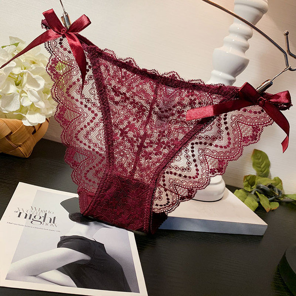 Női csipke átlátszó bikini szalaggal