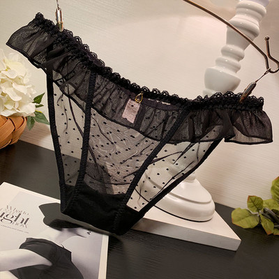 Pöttyös női bikini fém elemmel és fürtökkel