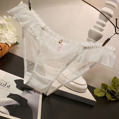 Pöttyös női bikini fém elemmel és fürtökkel