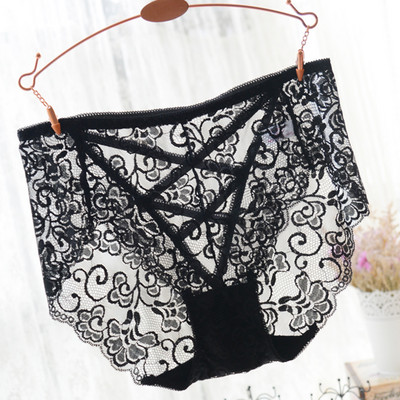 Γυναικεία δαντελένια μπικίνι με ψηλή μέση