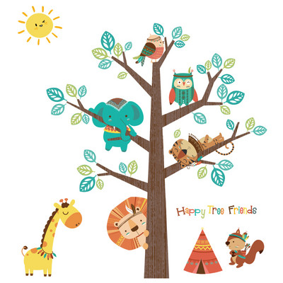 Matrica gyerekszobába különböző állatokkal