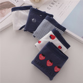 Öt darab pamut női bikini szett, rárakásokkal