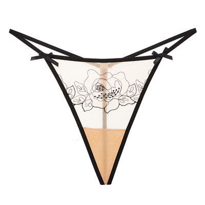 Aktuális női tangák hímzéssel