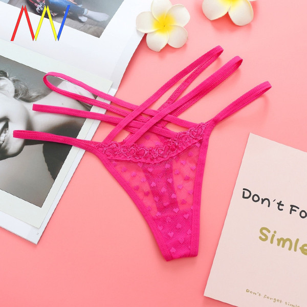 Női csipke tangák vékony pánttal