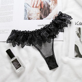 Διαφανές μοντέλο γυναικεία στρινγκ με δαντέλα