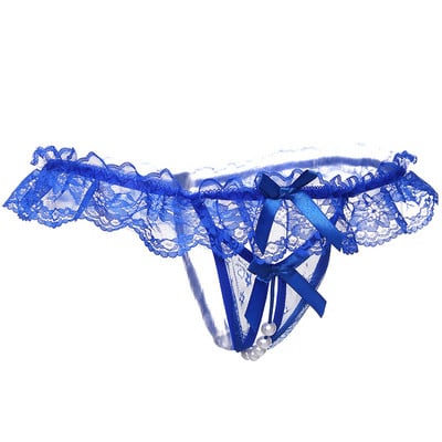 Γυναικεία  στρινγκ με κορδόνια και  πέρλες