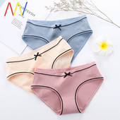 Női pamut bikini szalaggal - különböző színekben