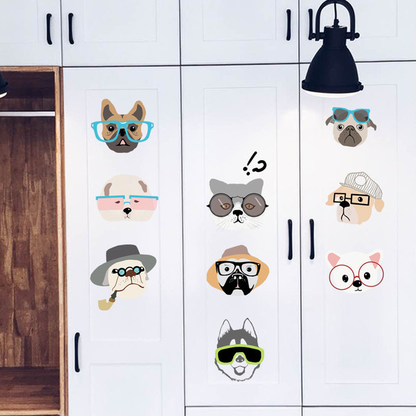 Különböző állatokkal díszített gyerekszoba