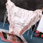 Női pamut bikini nyakkendővel