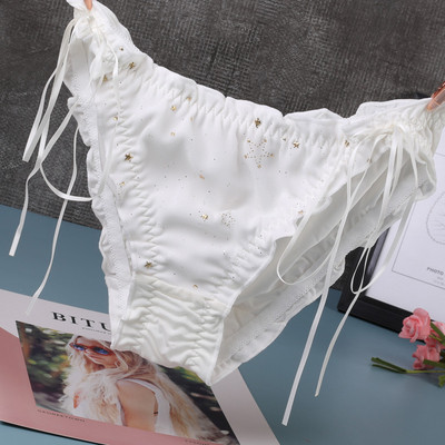 Női pamut bikini nyakkendővel