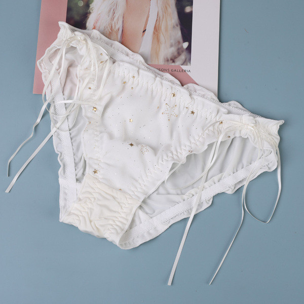 Női pamut bikini nyakkendővel