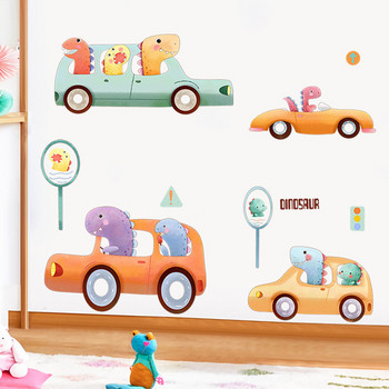 Декорация за детска стая с коли и надпис