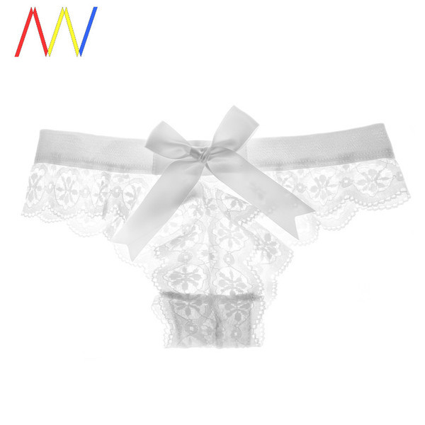 Ženske čipkaste tange s trakom