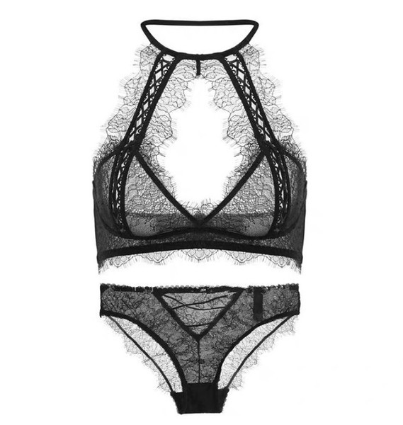 Új modell csipke fehérnemű szett két részből áll