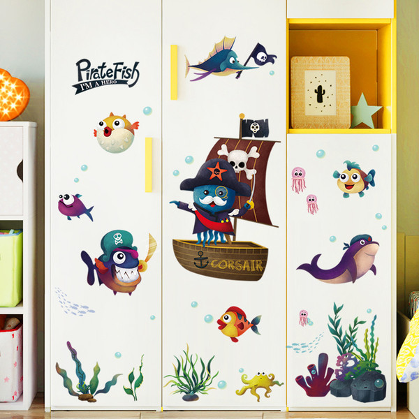 Lipdukas su įvairiais elementais, skirtas vaikų kambariui