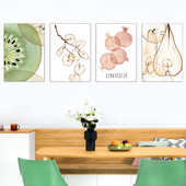 Αυτοκόλλητο τοίχου με επιγραφή και διάφορα στοιχεία