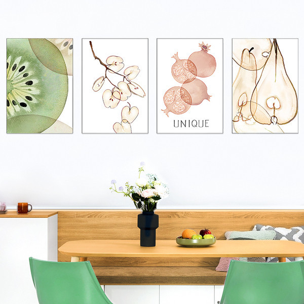 Αυτοκόλλητο τοίχου με επιγραφή και διάφορα στοιχεία