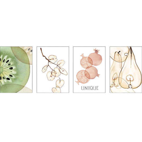 Αυτοκόλλητο τοίχου με επιγραφή και διάφορα στοιχεία