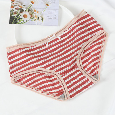 Női pamut bikini alacsony derékkal