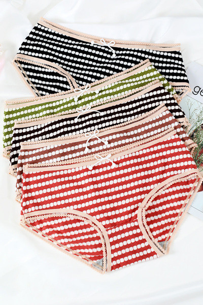 Női pamut bikini alacsony derékkal