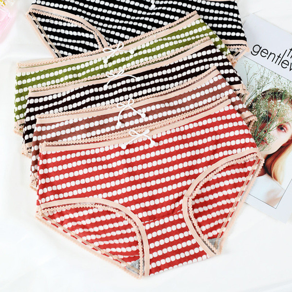 Női pamut bikini alacsony derékkal