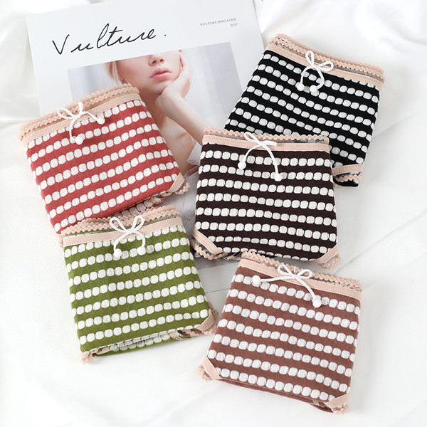 Női pamut bikini alacsony derékkal