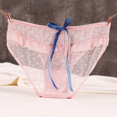 Διαφανές γυναικείο μπικίνι με κορδέλα