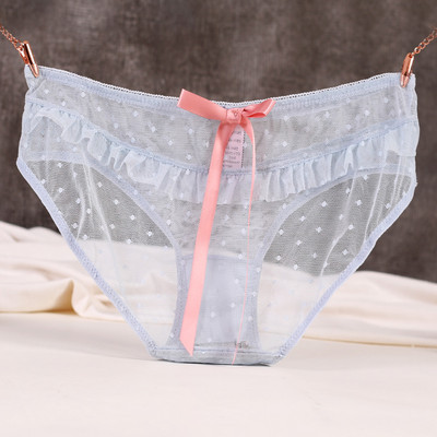 Διαφανές γυναικείο μπικίνι με κορδέλα