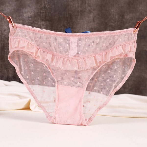 Διαφανές γυναικείο μπικίνι με κορδέλα