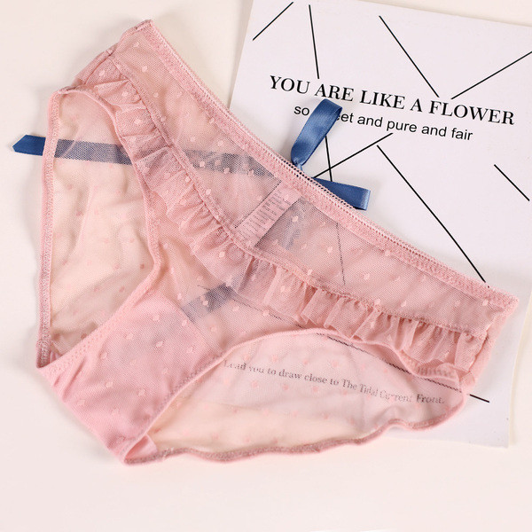 Διαφανές γυναικείο μπικίνι με κορδέλα