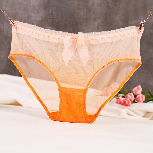 Дамски бикини с ниска талия и панделка