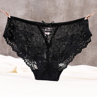 Дантелени дамски бикини с връзки