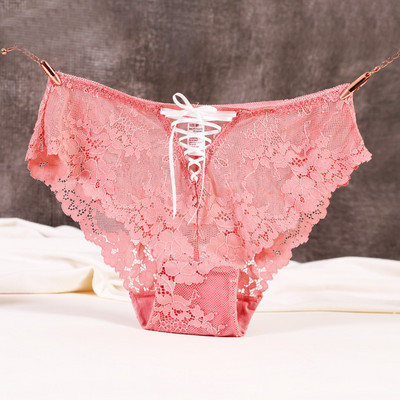 Дантелени дамски бикини с връзки