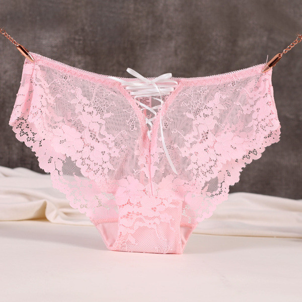 Дантелени дамски бикини с връзки