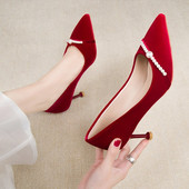 Novi model ženskih cipela model na špic sa biserima