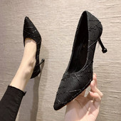 Jelenlegi női cipő hegyes modell 9 cm-es sarokkal