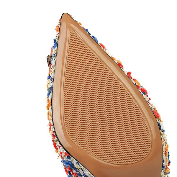 Női textilcipő csattal és kövekkel