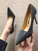 Női cipő eko bőrből, 8,5 cm-es sarokkal