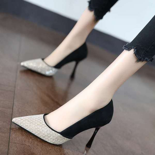 Moderni ženski model cipela na špic s visokom petom-8 cm