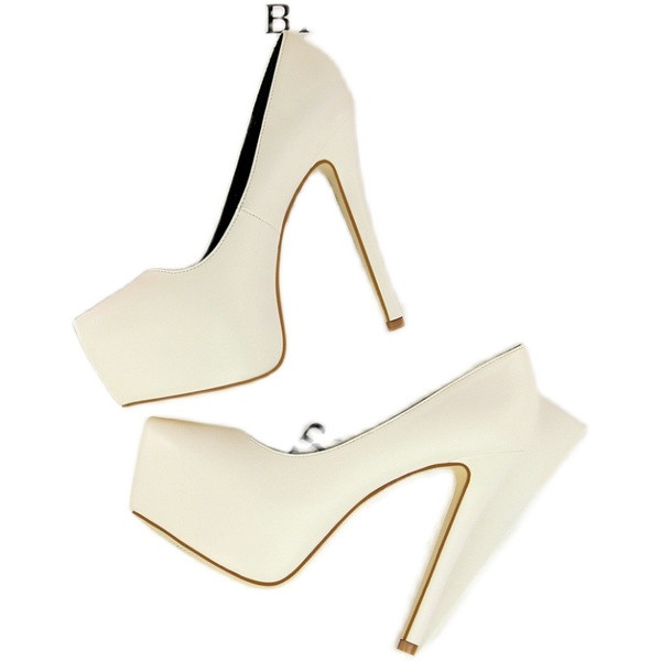 Modern női cipő belső platformmal és magassarkúval