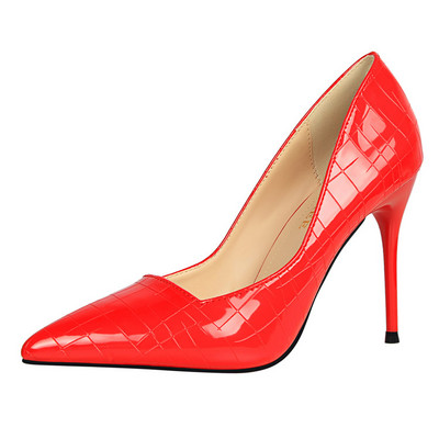 Alkalmi cipő sarkú, fényes hatású