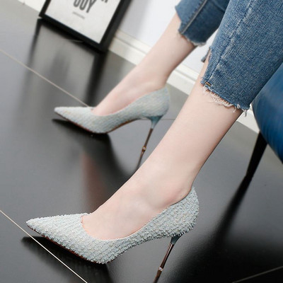 Új modell női hegyes cipő 8,5-ös sarokkal