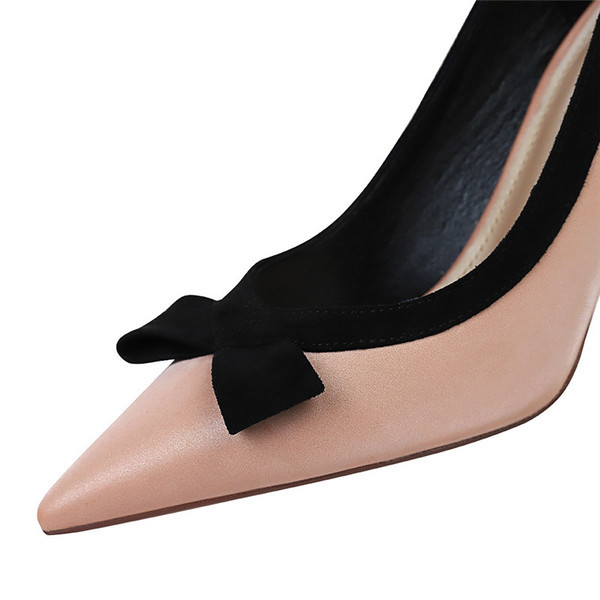 Pantofi de dama actuali cu panglica si toc 8 cm