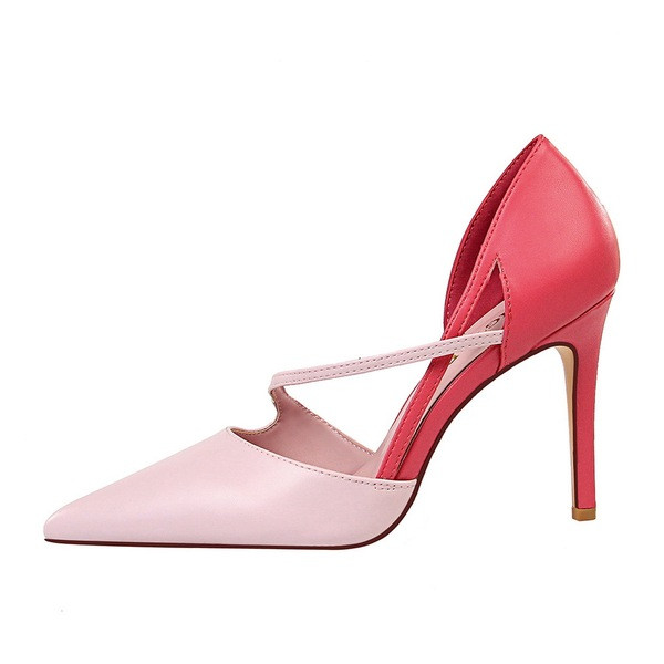 Keresztpántos női bőrcipő