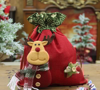 Karácsonyi ajándék táska 3D elemekkel, többféle modellben