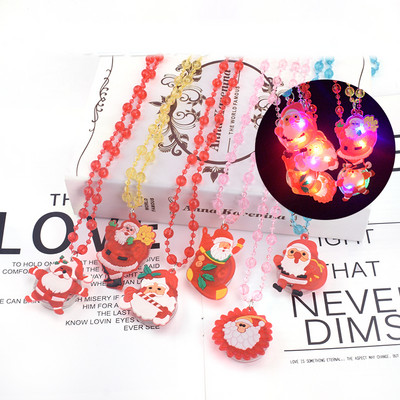 Világító gyermek ékszer készlet karácsonyi motívumokkal