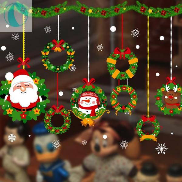 Fali karácsonyi öntapadós matricák