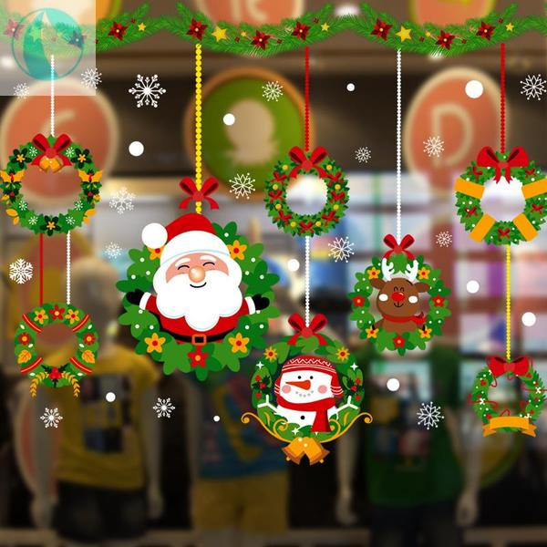 Fali karácsonyi öntapadós matricák