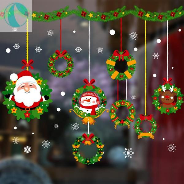 Fali karácsonyi öntapadós matricák